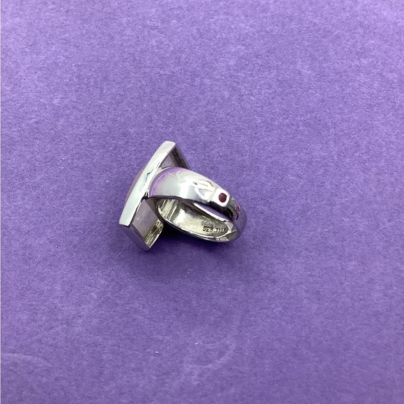 Elle .925 Silver Quartz Ring size 7 - Picture 5 of 6